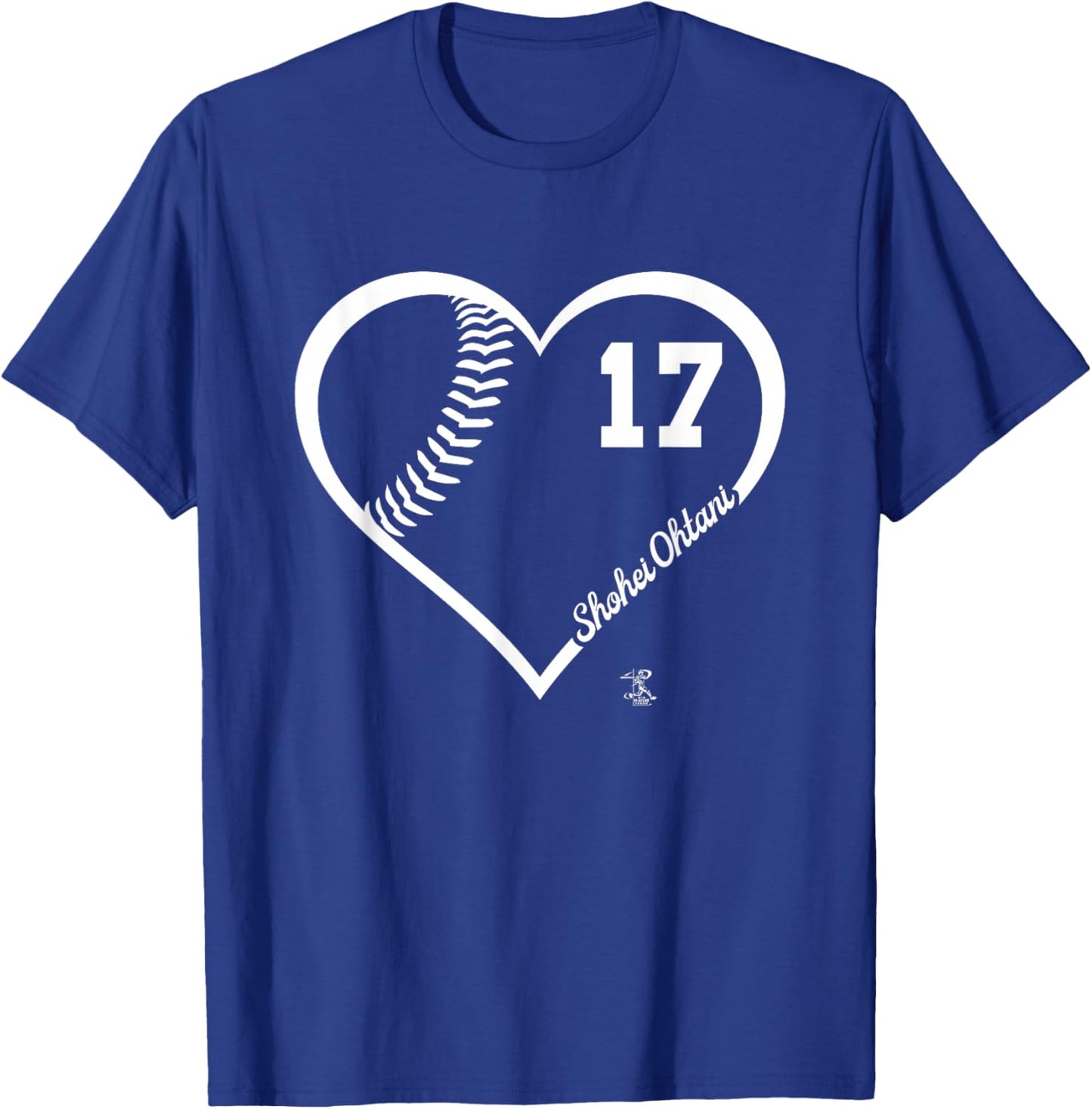 Shohei Ohtani Player Heart Number Gameday T-Shirt - T-Shirt | Royal
