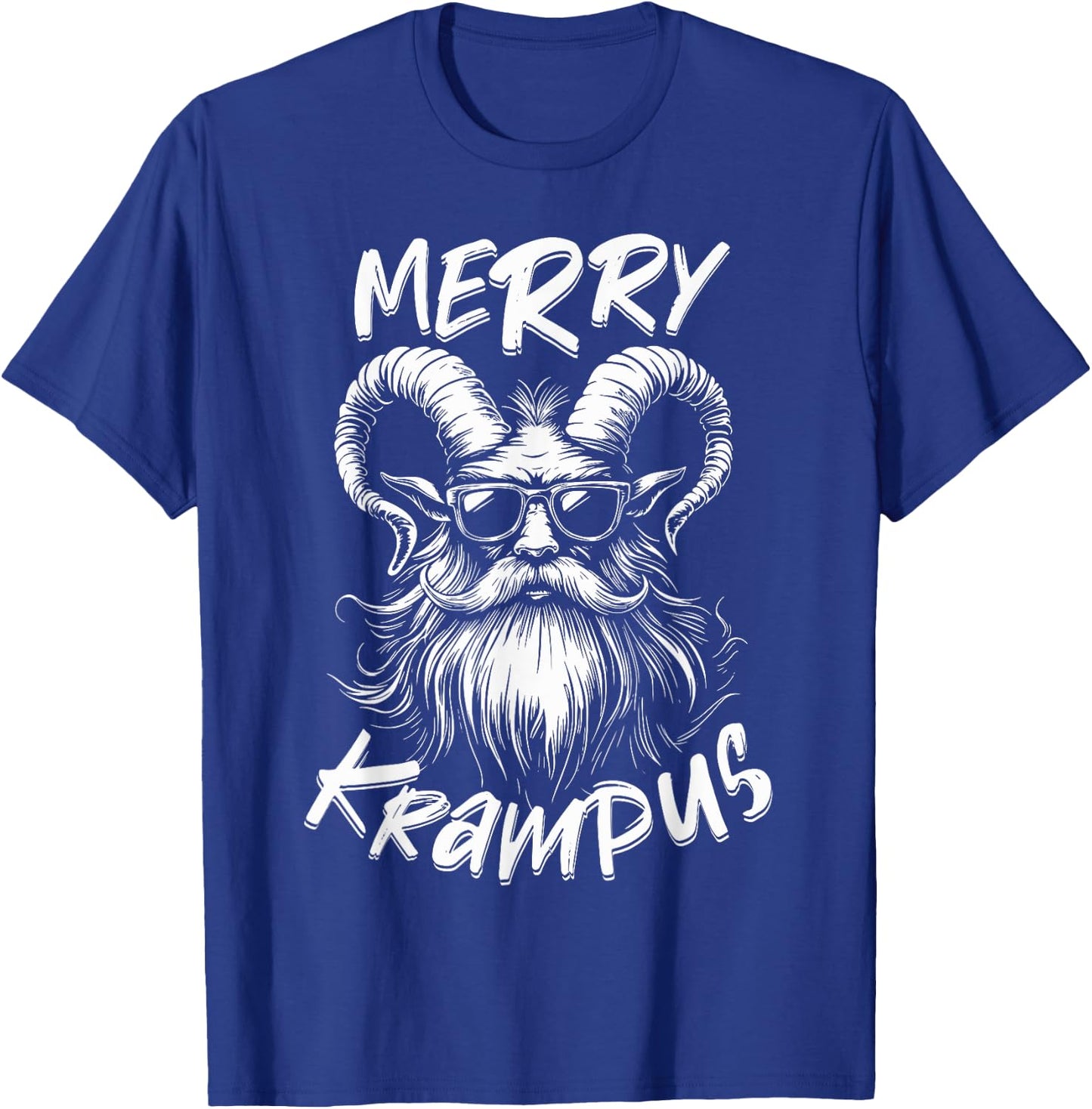 Merry Krampus Mythical Kids Christmas Horror T-Shirt - T-Shirt | Royal