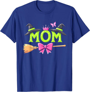 Mom Of The Birthday Girl Witch Family Party Decorations T-Shirt - T-Shirt | Royal