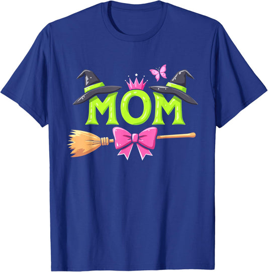 Mom Of The Birthday Girl Witch Family Party Decorations T-Shirt - T-Shirt | Royal