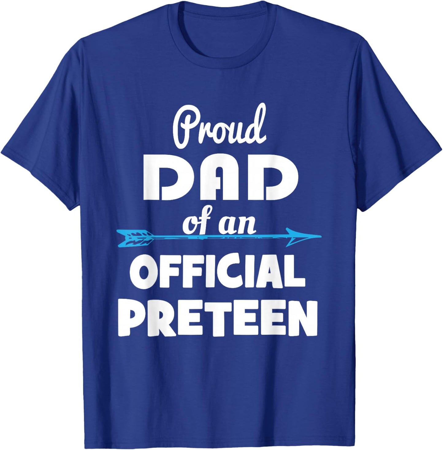 Proud Dad Of An Official Preteen 12th Birthday 12 Years Old T-Shirt - T-Shirt | Royal