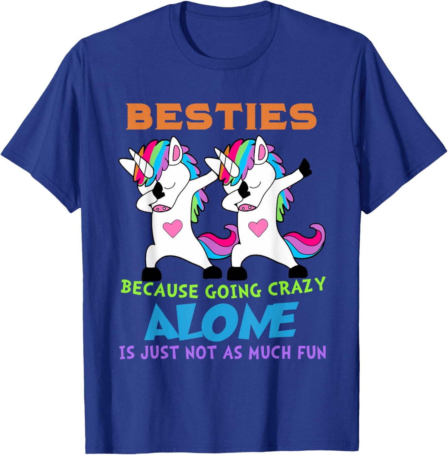 Cute Unicorn Besties Best Friends for Ever T-Shirt - T-Shirt | Royal