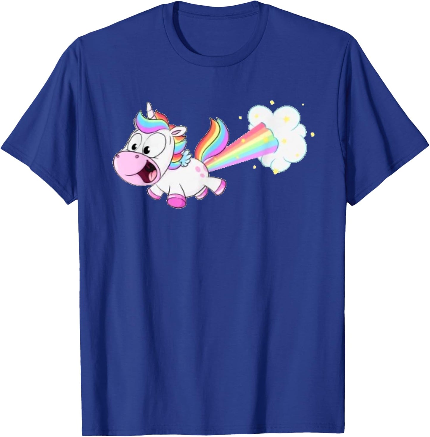 Farting Unicorn T shirt Funny Rainbow Farts T-Shirt - T-Shirt | Royal