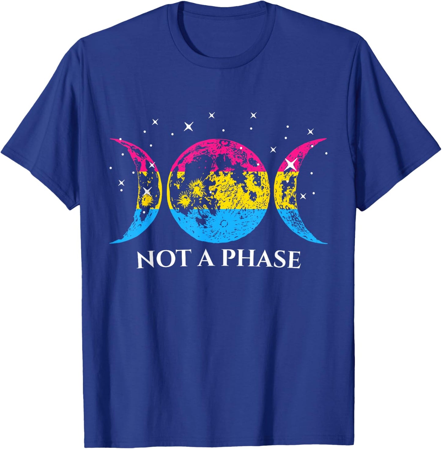 Funny Pansexual Pride Flag Not A Phase T-Shirt - T-Shirt | Royal