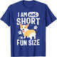 I Am Not Short I'm Fun Size Corgi Shirt Funny Women Girls T-Shirt - T-Shirt | Royal