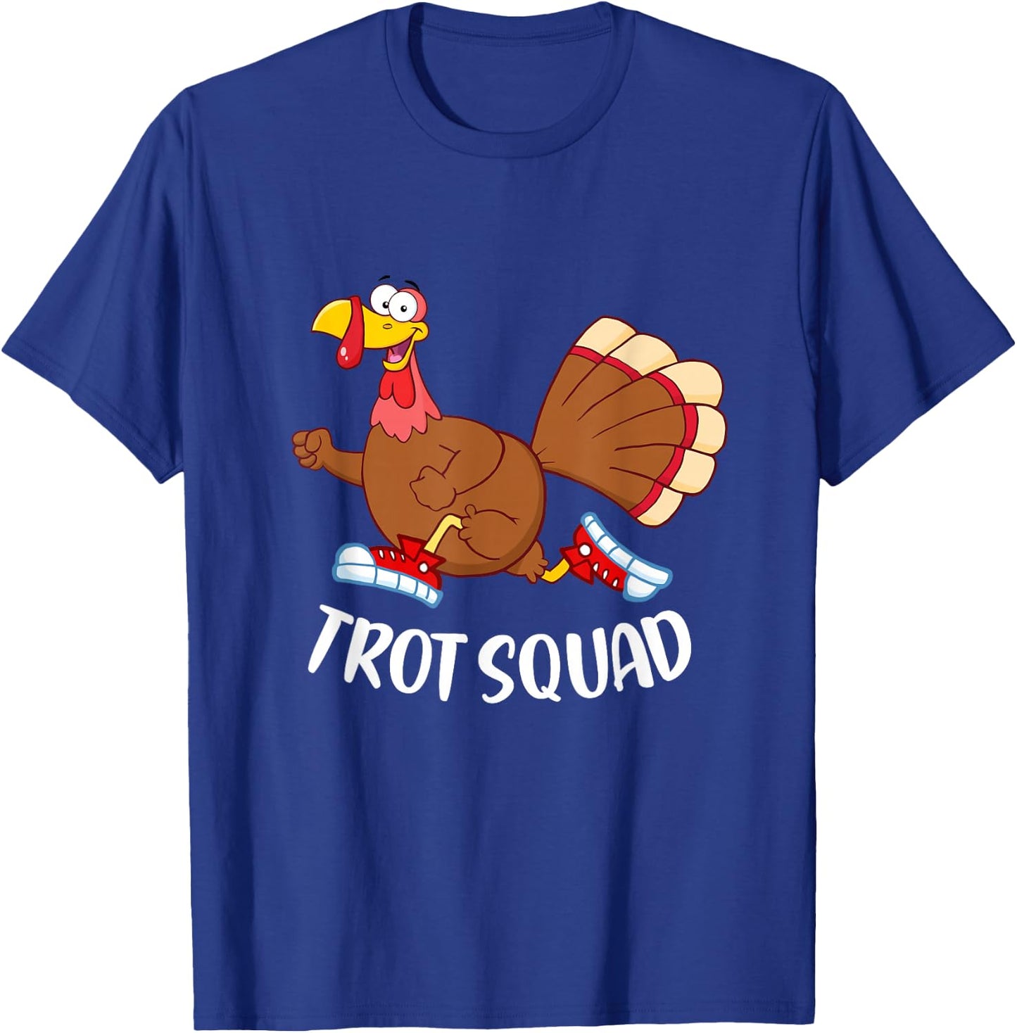 Funny Turkey Trot Squad T-Shirt - T-Shirt | Royal