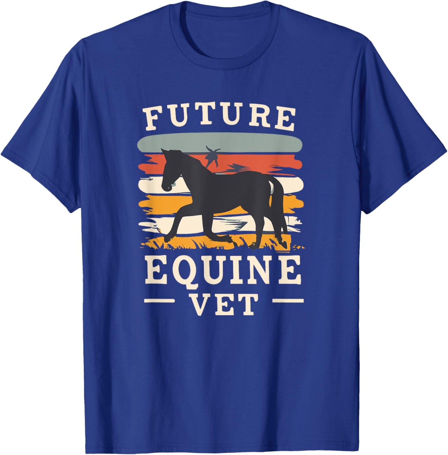 Future Equine Veterinarian Aspiring Vet Student T-Shirt - T-Shirt | Royal
