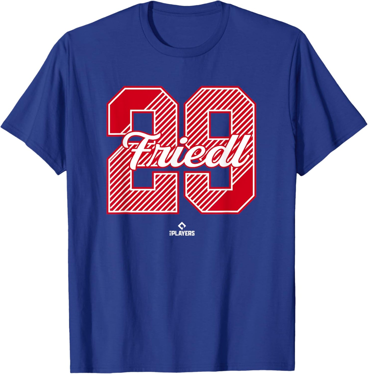 TJ Friedl 29 Cincinnati MLBPA T-Shirt - T-Shirt | Royal