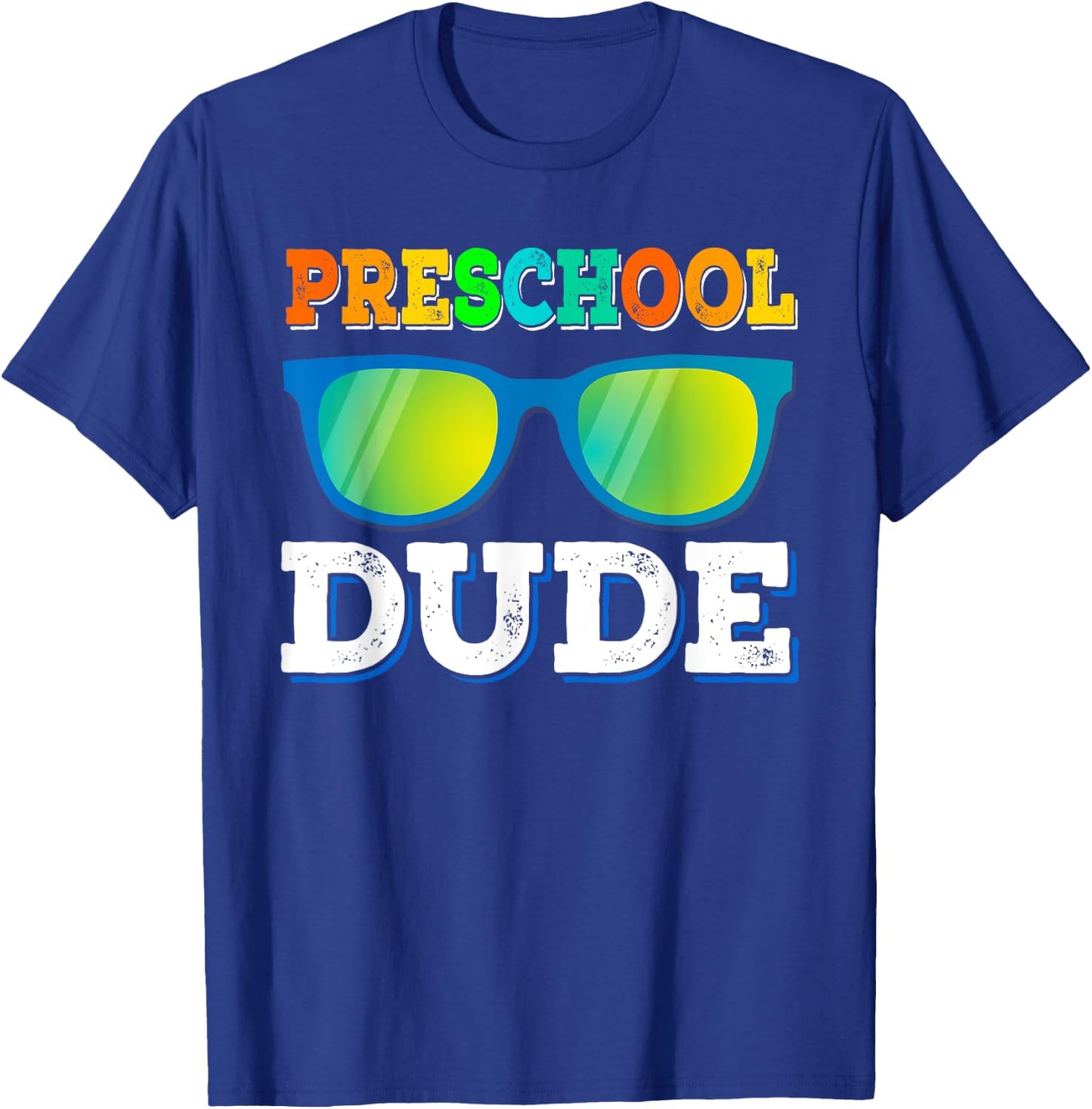 Preschool Dude Shirt Cool Sun-glass Back To School Gifts T-Shirt - T-Shirt | Royal