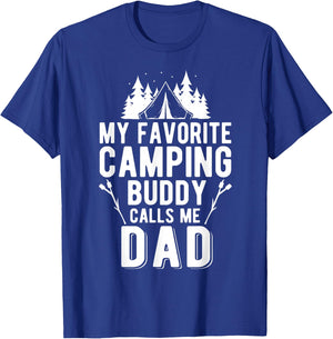My Favorite Camping Buddy Dad and Son Camping Buddies T-Shirt - T-Shirt | Royal
