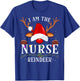 I Am The Nurse Reindeer Christmas Family T-Shirt - T-Shirt | Royal