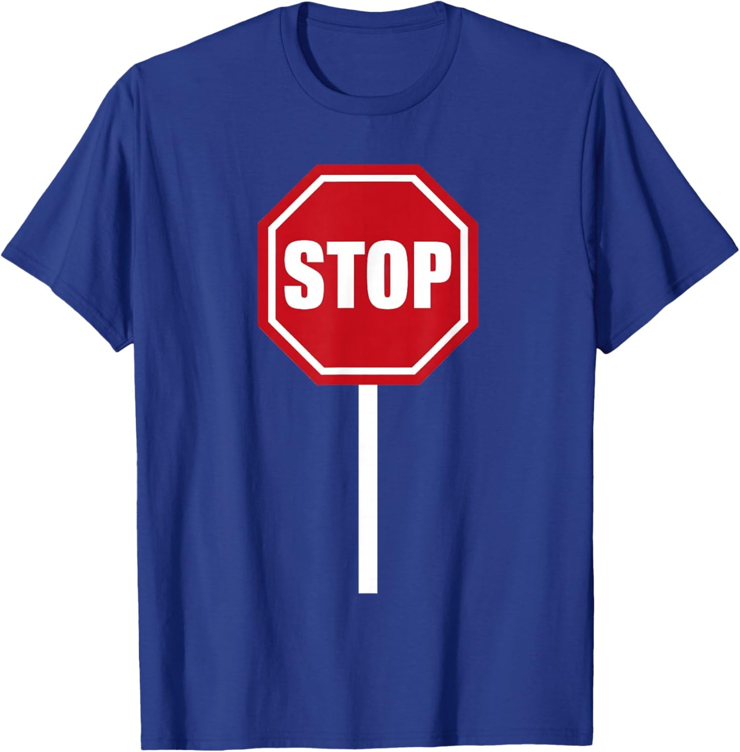 Stop Sign Costume Cosplay Halloween Kids Birthday T-Shirt - T-Shirt | Royal