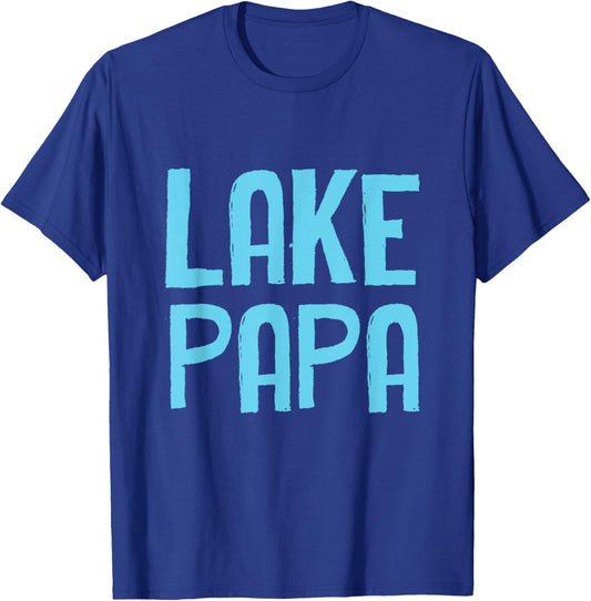 Funny Dad Lake Papa T-Shirt - T-Shirt | Royal
