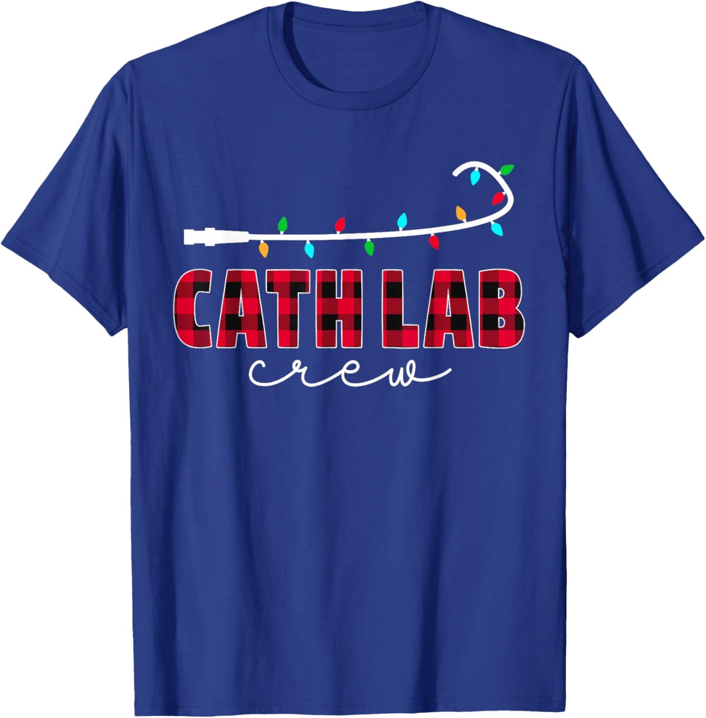 Cath Lab Crew Cardiology Nurse Rad Tech Christmas T-Shirt - T-Shirt | Royal