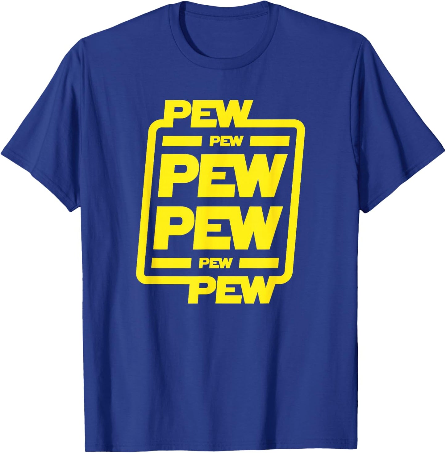Pew pew pew | Funny nerdy science fiction T-Shirt - T-Shirt | Royal