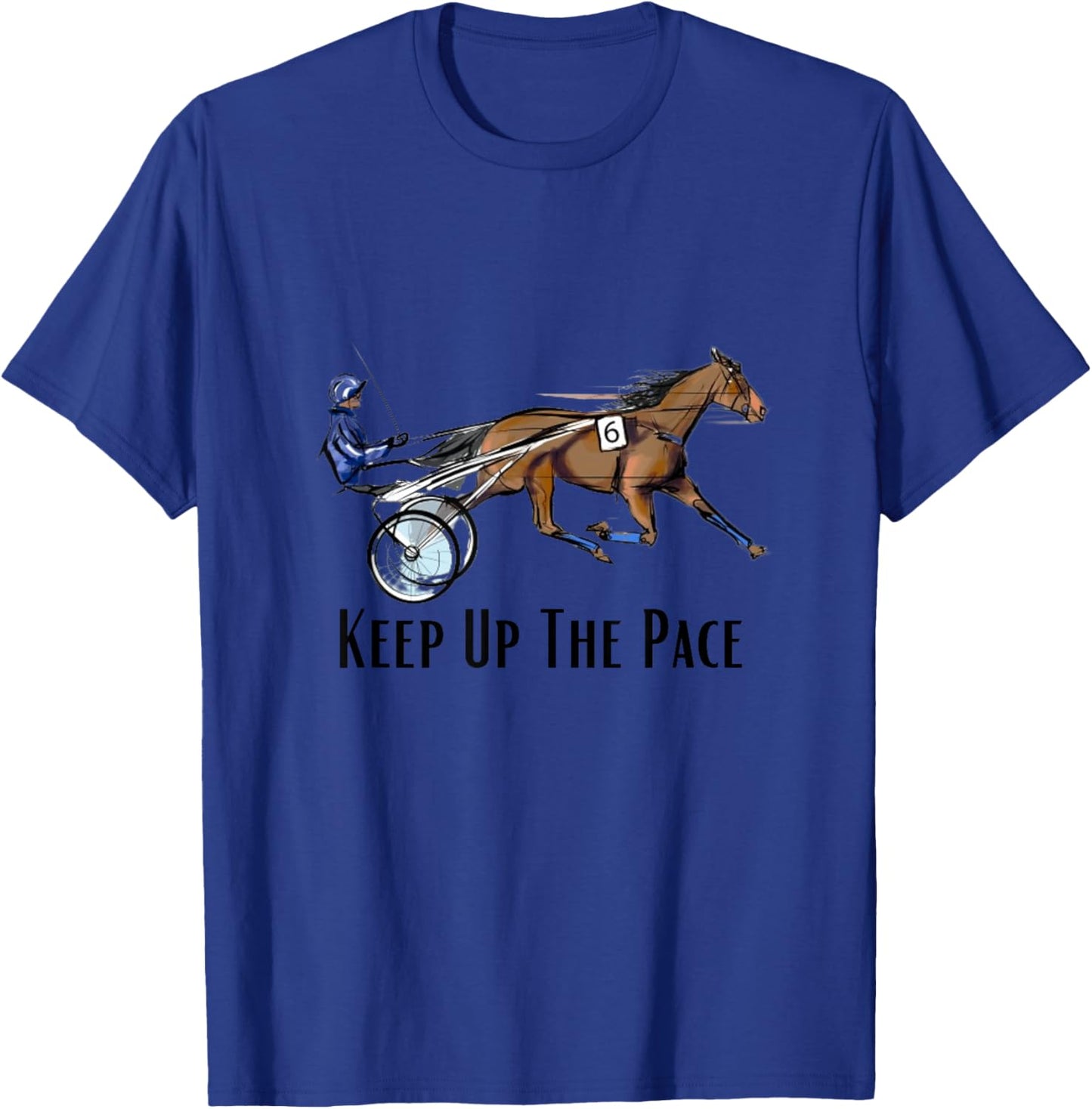 Harness Racing. Standardbred Horse. Sulky Horse. Apparel T-Shirt - T-Shirt | Royal