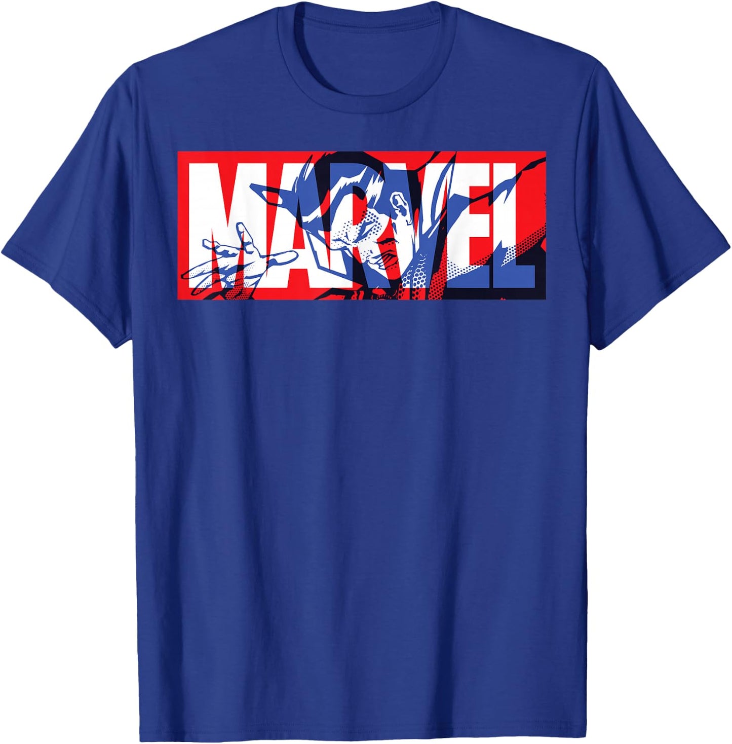 Marvel Doctor Strange Logo Fill T-Shirt - T-Shirt | Royal