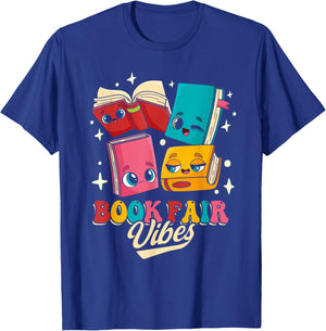 Book Fair Vibes T-Shirt - T-Shirt | Royal