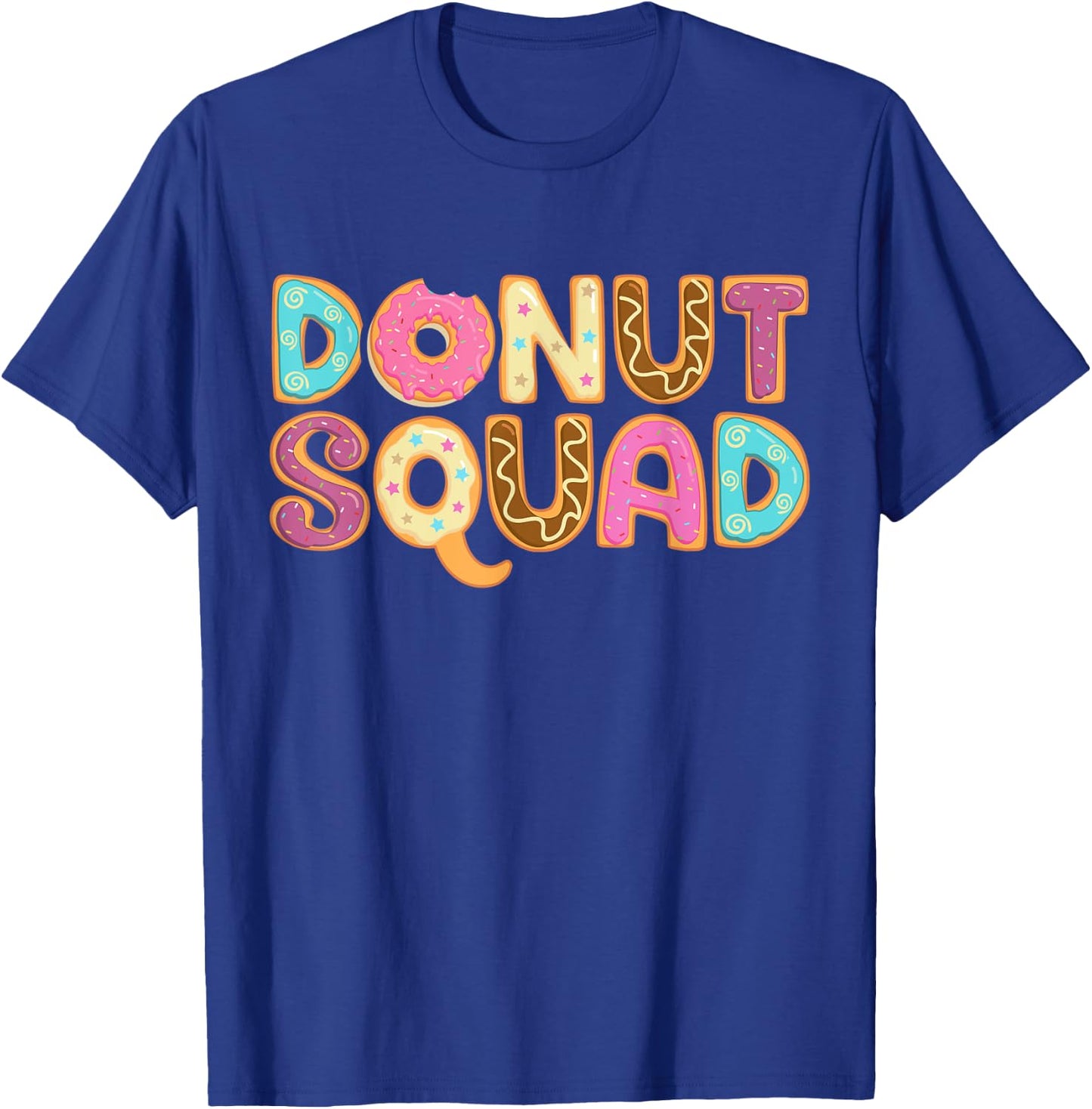 Donut Squad Funny Girls Women Doughnut Lover Food Dessert T-Shirt - T-Shirt | Royal