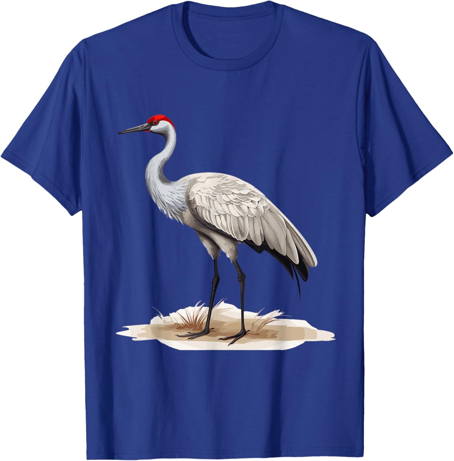 Sandhill Crane Birder Birding T-Shirt - T-Shirt | Royal