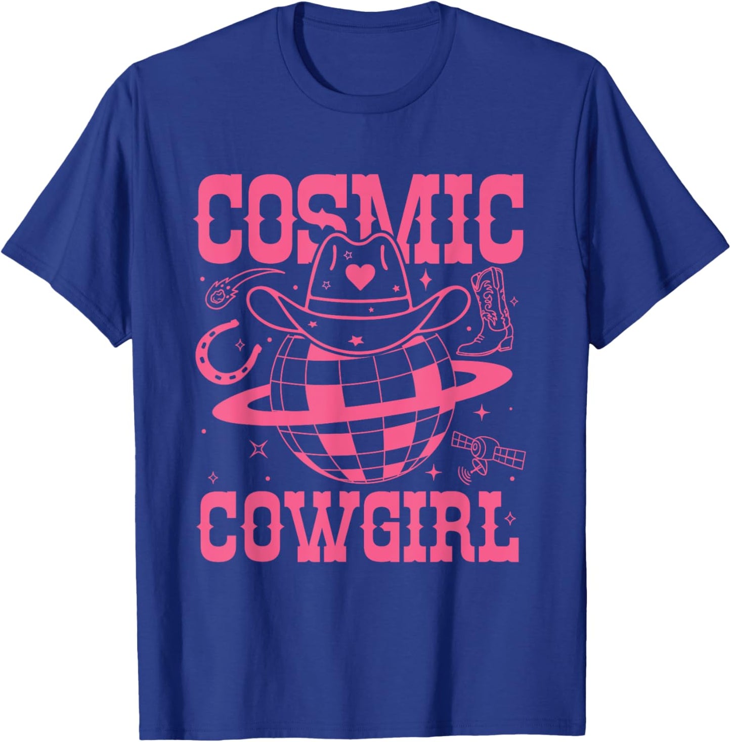 Cosmic Space Cowgirls Shirt Bachelorette Party Rodeo Girls T-Shirt - T-Shirt | Royal