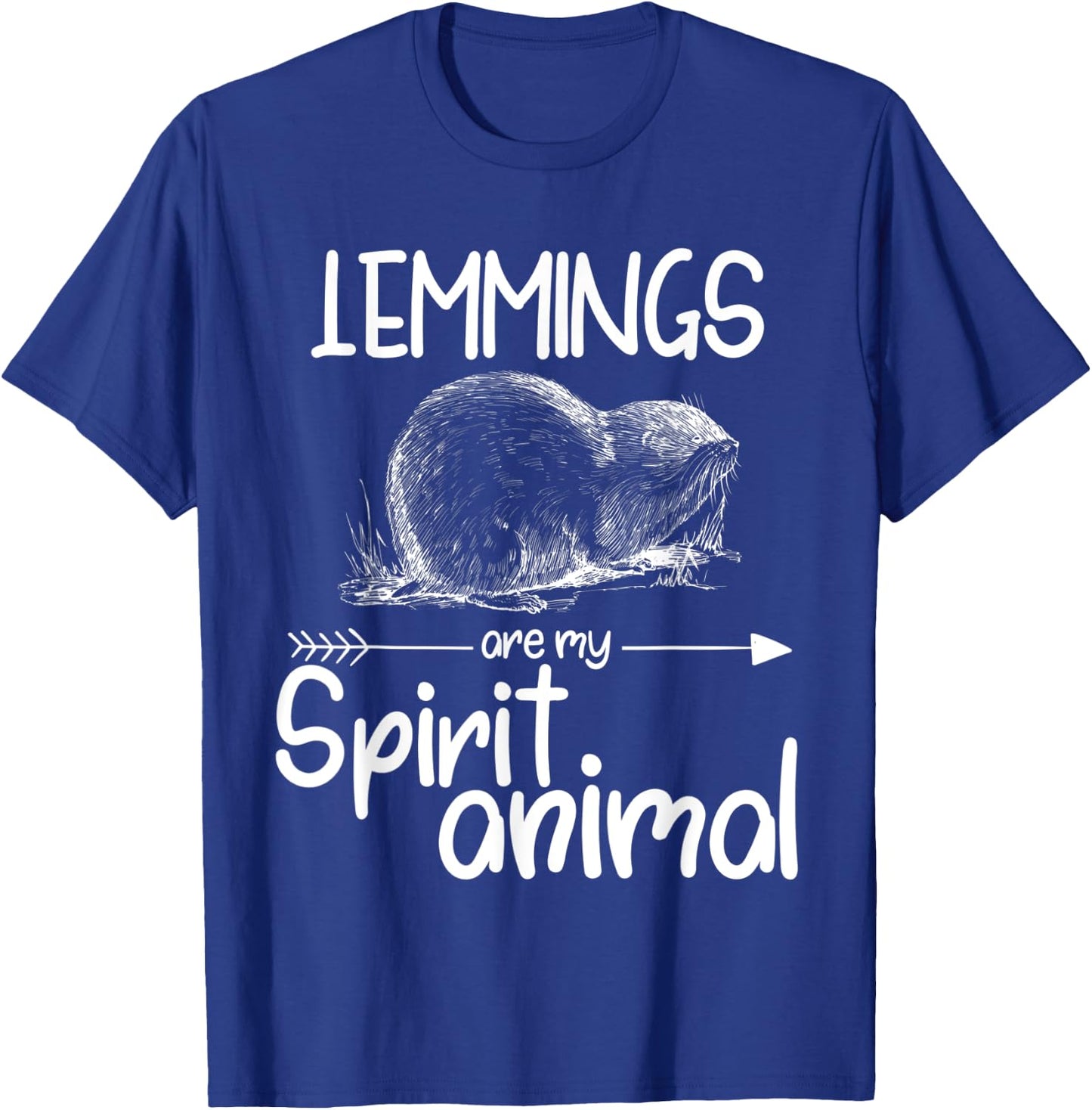 Lemmings Are My Spirit Animal Gift Women Rodent T-Shirt - T-Shirt | Royal