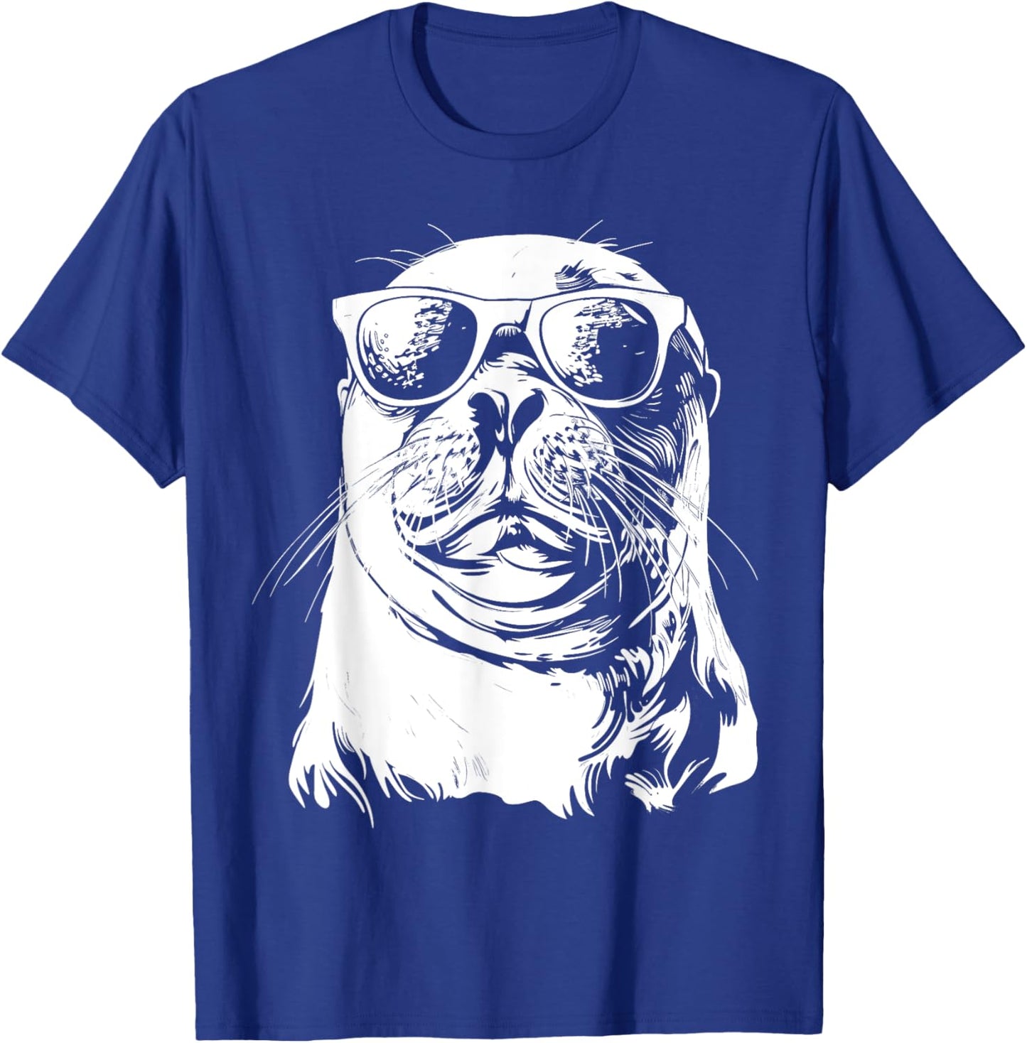 Seal Sunglasses Sea Lion Zookeeper Animal Funny T-Shirt - T-Shirt | Royal