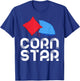 Corn Star Cornhole Tournament Bean Bag Sack Toss Winner T-Shirt - T-Shirt | Royal