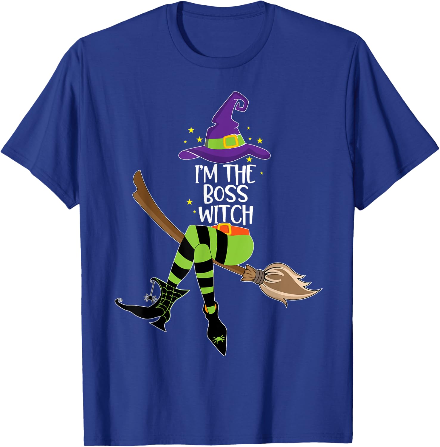 Im the Boss Witch Shirt Halloween Matching Group Costume T-Shirt - T-Shirt | Royal