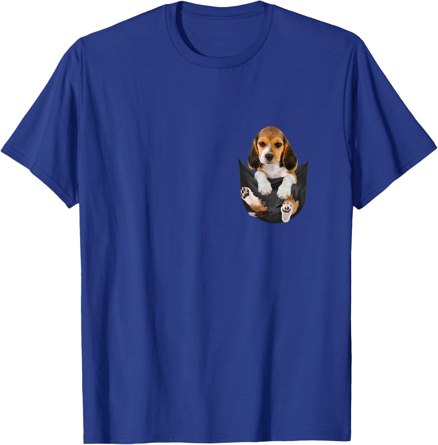 Dog Lovers Gifts Beagle In Pocket Funny Dog Face T-Shirt - T-Shirt | Royal