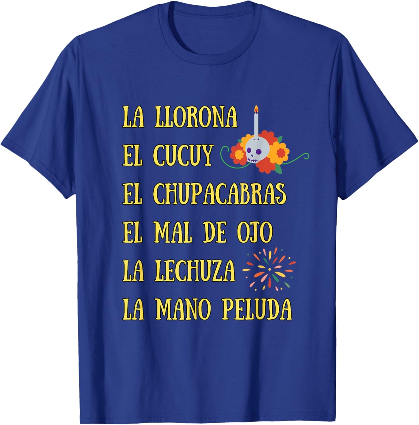 La Llorona and all Scary Spanish Mexican Halloween T-Shirt - T-Shirt | Royal