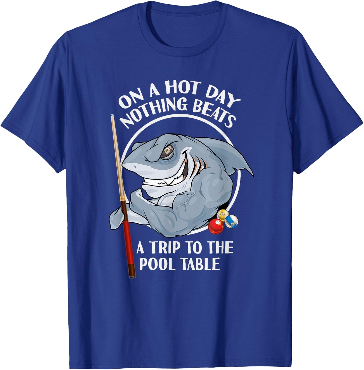 Pool Room Meme Pool Shark Pun Cue Chalk Rack 'Em T-Shirt - T-Shirt | Royal