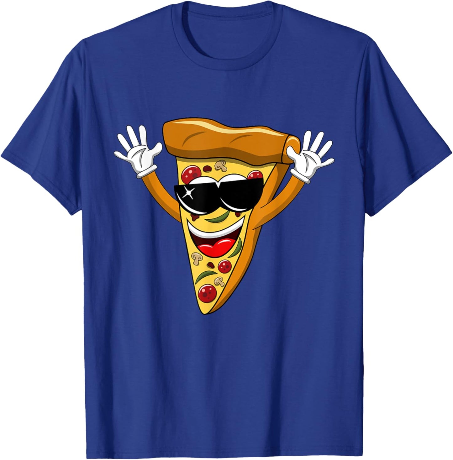 Funny Dancing Dab Pizza T-Shirt - T-Shirt | Royal