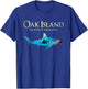 Oak Island Retro Oak Island Nc Shark T-Shirt - T-Shirt | Royal
