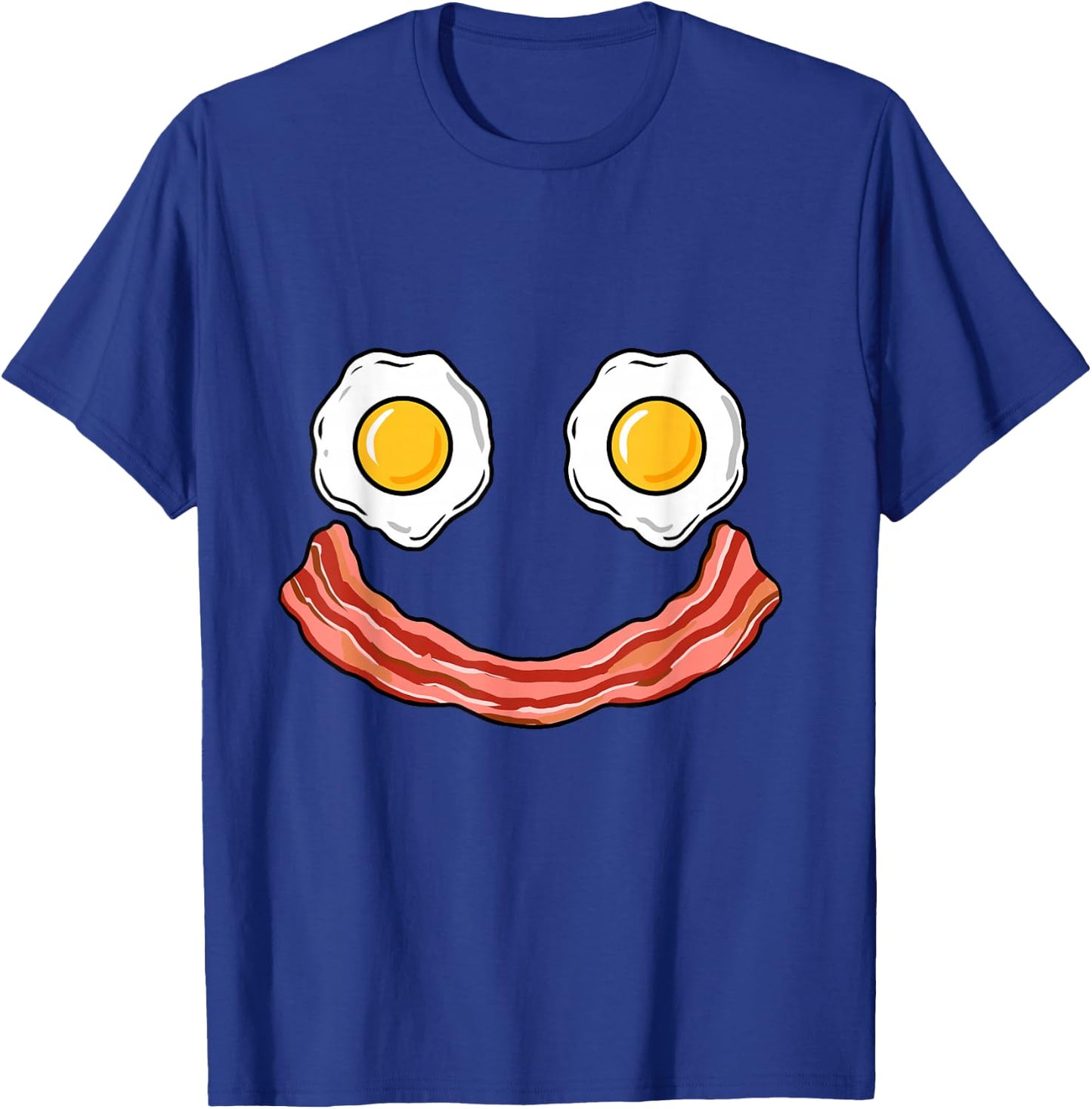 Smiling Egg and Bacon T-Shirt - T-Shirt | Royal