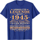 80. Geburtstag Absolute Legende Jahrgang 1945 T-Shirt - T-Shirt | Royal
