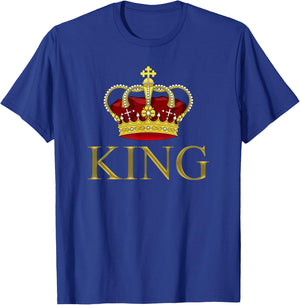 King Gold Crown Royalty Birthday Gift T-Shirt - T-Shirt | Royal