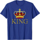 King Gold Crown Royalty Birthday Gift T-Shirt - T-Shirt | Royal