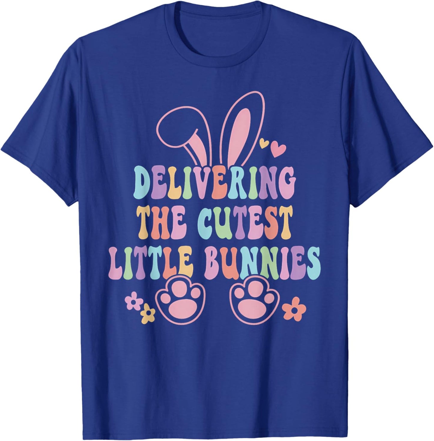 Labor And Delivery Nurse Easter Bunny L&D Nurse Easter Day T-Shirt - T-Shirt | Royal