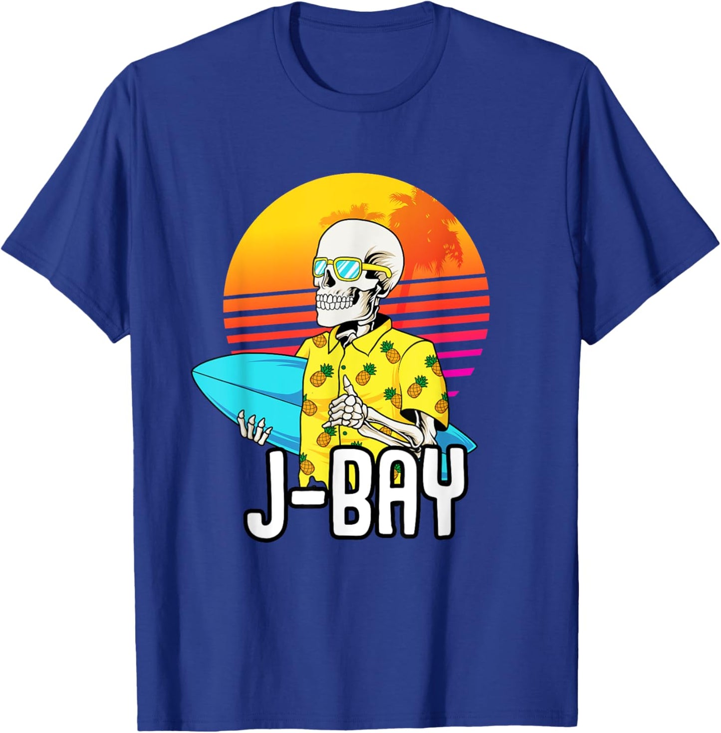 Jeffreys Bay South Africa Vacation J-Bay Retro Surfer T-Shirt - T-Shirt | Royal