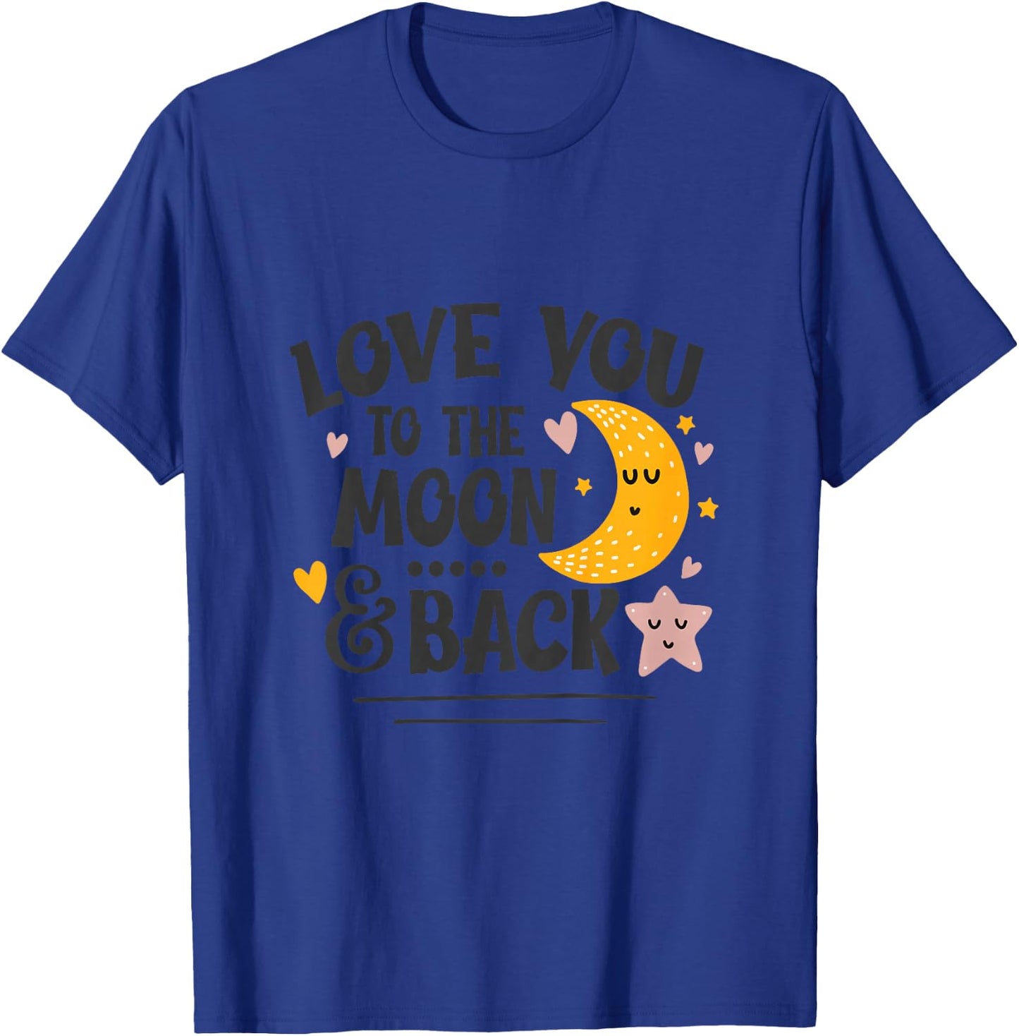 Kids Love You To The Moon & Back Love Song Music Boy Girl Gift T-Shirt - T-Shirt | Royal