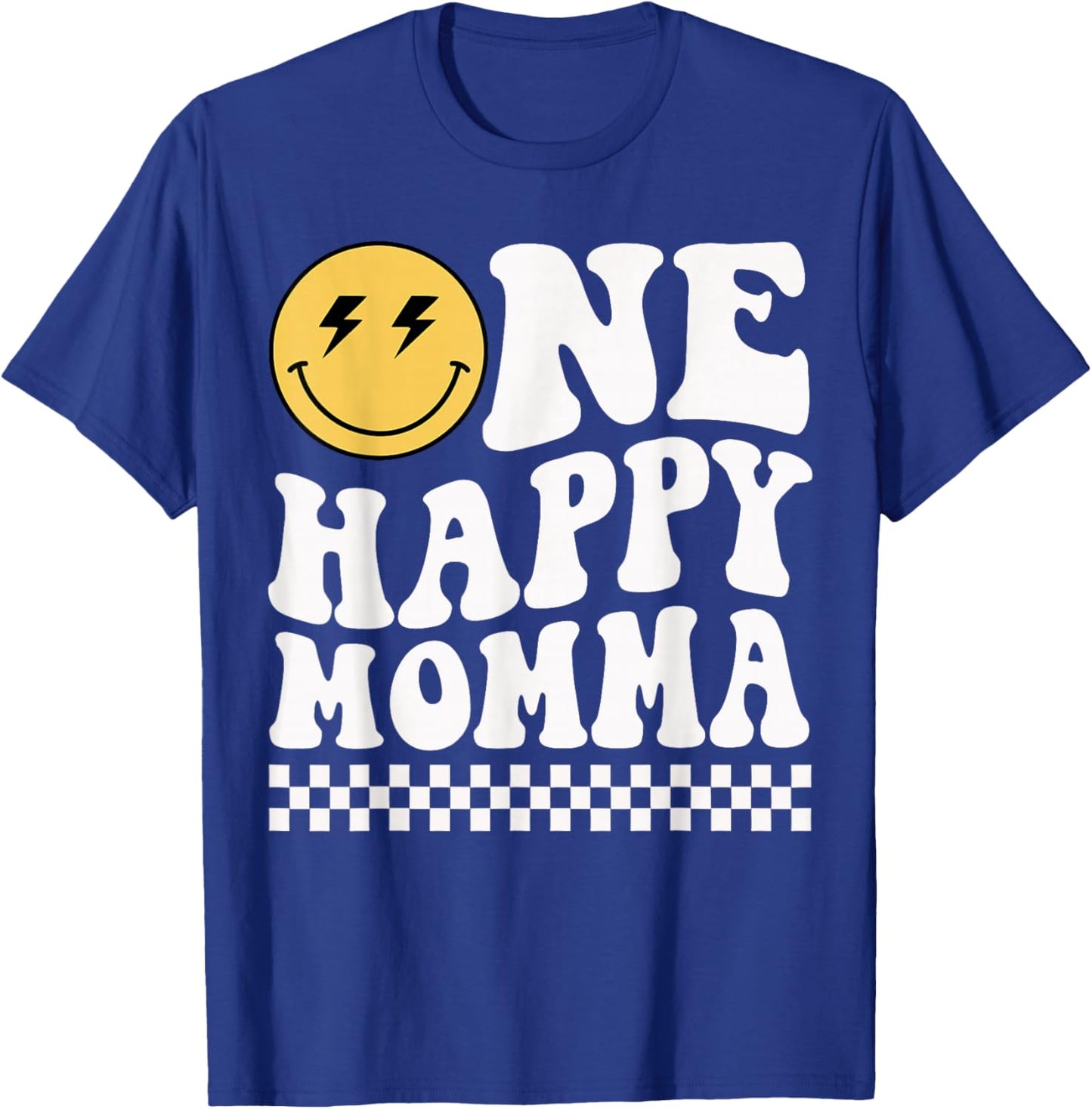 One Happy Dude Momma 1st Birthday Family Matching T-Shirt - T-Shirt | Royal