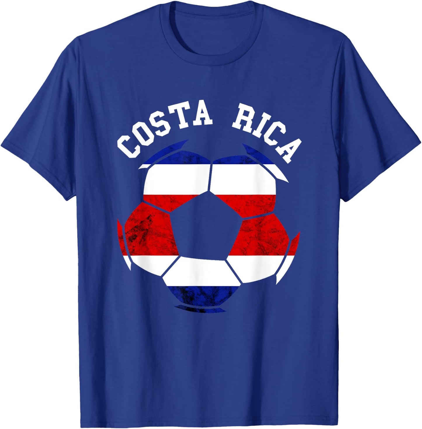 Costa Rica Ball Costa Rican Flag Costa Rica Soccer T-Shirt - T-Shirt | Royal