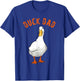 Cute Duck Dad Lover Illustration Gift Duck Owner Gifts T-Shirt - T-Shirt | Royal