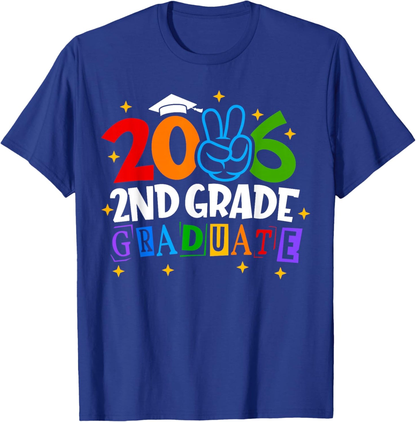2nd Second Grade Graduate 2026 Graduation Class of 2026 Kids T-Shirt - T-Shirt | Royal