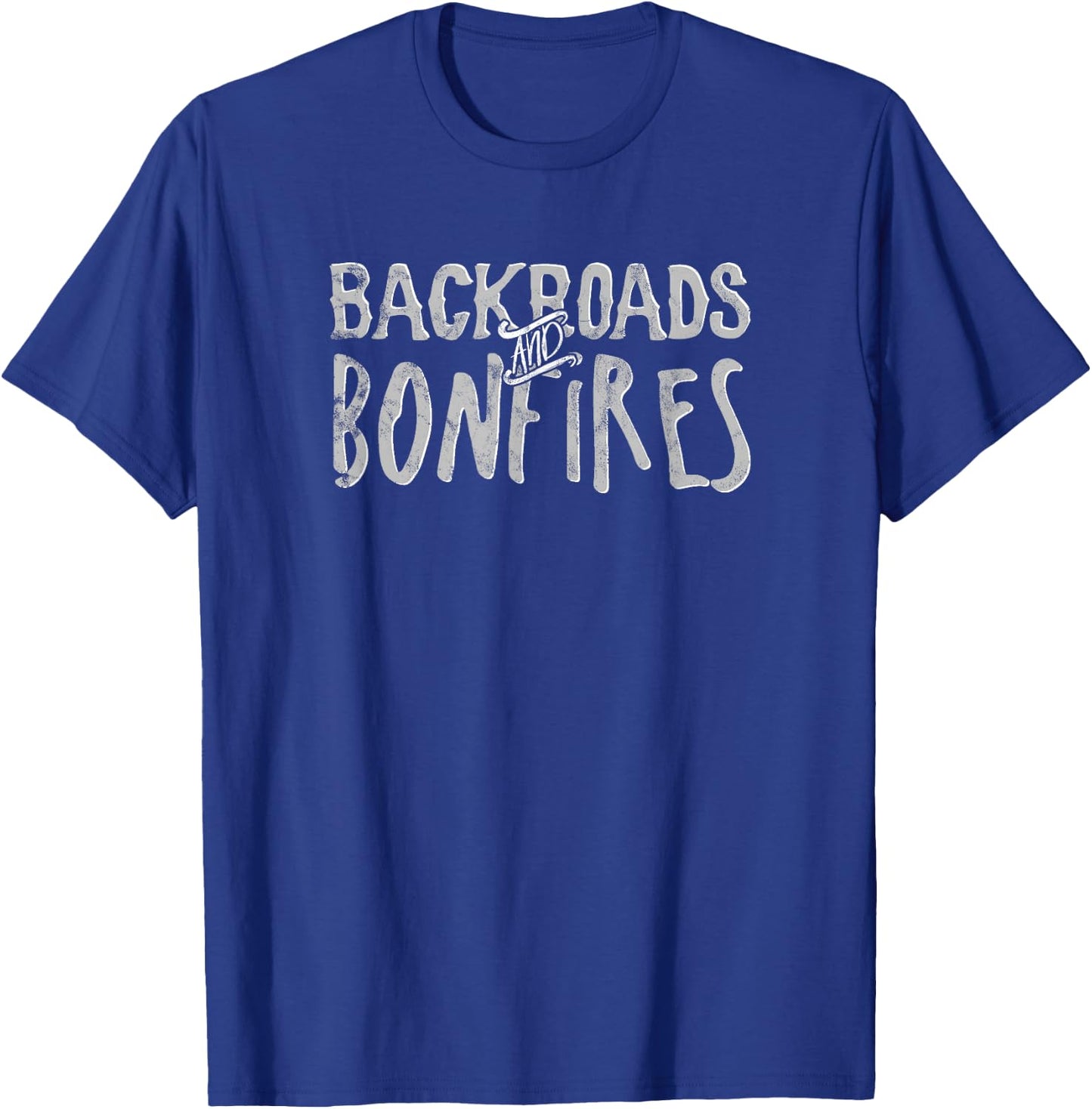 Backroads and Bonfires Light T-Shirt - T-Shirt | Royal