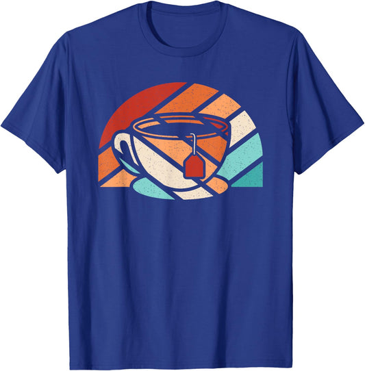 Cup Of Tea Retro Tea Lover T-Shirt - T-Shirt | Royal