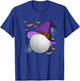 Golf Ball Witch Hat Pumpkin Spooky Halloween Costume T-Shirt - T-Shirt | Royal