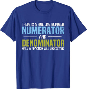 Funny Math Teacher Joke Men Women Fun Best Math Quotes T-Shirt - T-Shirt | Royal