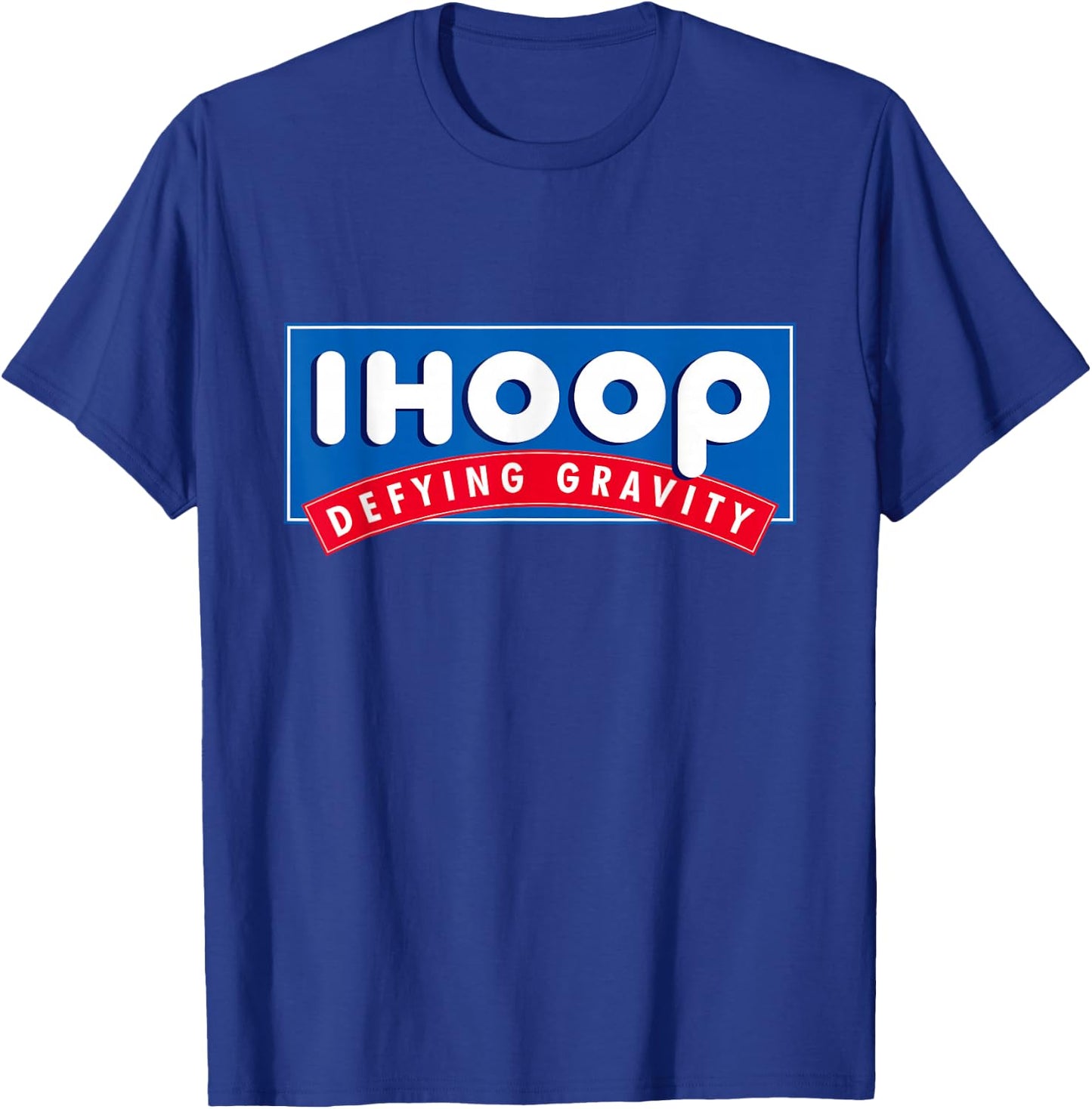 Ihoop I Hoop Defying Gravity - Basketball & Basketballer Small T-Shirt - T-Shirt | Royal
